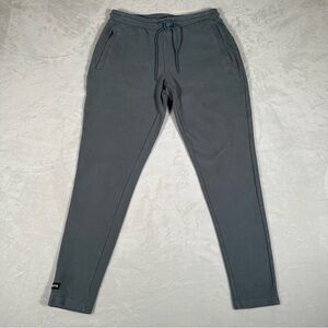 Alphalete Sweatpants Women Size L Gray Tapered Cotton Blend Sport Pants